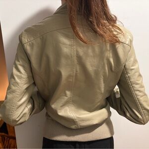 Women's Tan Leather Jacket